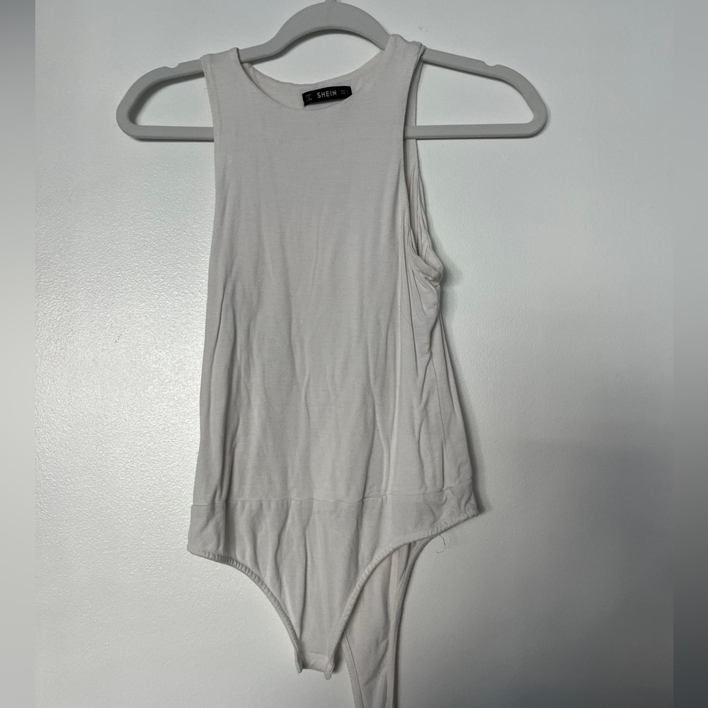White Sleeveless Bodysuit